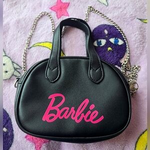 Miniso Barbie Black Mini Bag with Pink Logo